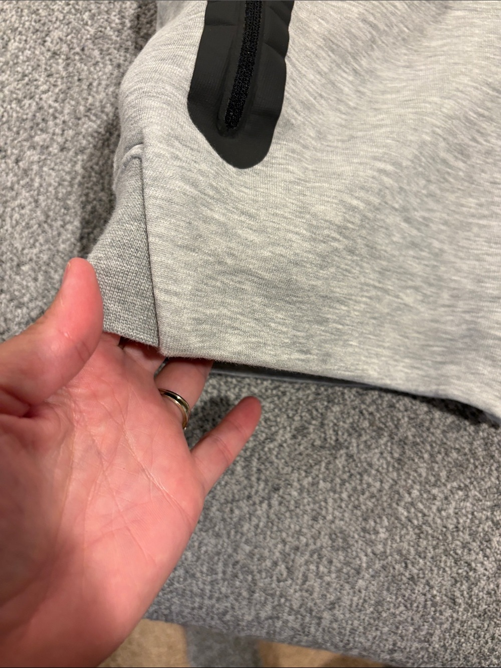 Nike Tech -Light Gray Heather Full-Zip Nike Tech - Picture 5 of 10